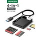 thumbnail image 2 of Lector 4en1 Multi-Tarjeta De Memoria Usb-A 3.0 (Sd/Microsd/Cf/Ms) 50cm Negro Ugreen Cr125, 2 of 3