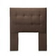 thumbnail image 1 of Respaldo Cama 1 Plaza Felpa Chocolate Sevilla CP, 1 of 2