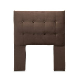 Dgb - Respaldo Cama 1,5 Plazas Felpa Chocolate Sevilla Cp