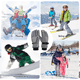 thumbnail image 5 of Guantes de nieve y esquí de invierno para niños, guantes juveniles para clima frío para esquiar., 5 of 5