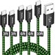 thumbnail image 1 of Cable USB C CLEEFUN trenzado de 5 unidades, 1/1/2/2/3 m, para iPhone 15, 1 of 8