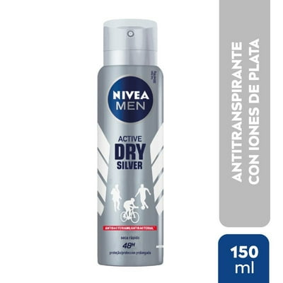 Desodorante Hombre Spray Silver Protect Dinamic Power Lata 150 Ml Nivea