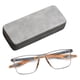 thumbnail image 3 of Gafas De Lectura Deportivas Gafas De Bloqueo De Luz Azul Para Mujeres Hombres Que Viajan Gris Naranja 200 °, 3 of 5