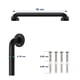 thumbnail image 2 of Barra Seguridad Baño Acero Inoxidable 30 cm - Negro, 2 of 3