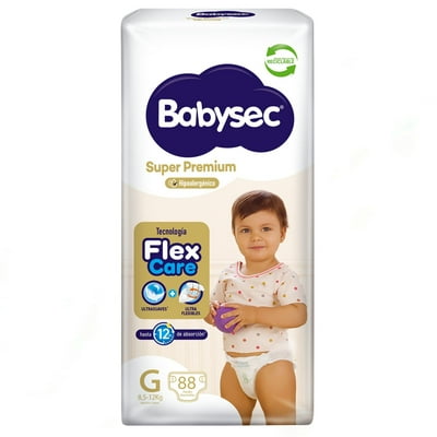 Pañales Súper Premium G, 88 Un 88 Un Babysec