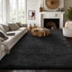 thumbnail image 5 of Alfombra Area Ophanie Shaggy negra para sala de estar, 240 x 300 cm, 5 of 6