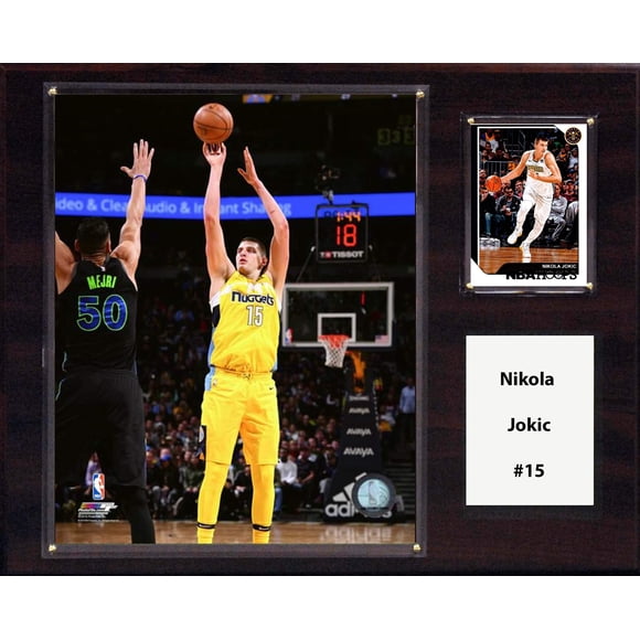 Placa C&I Collectables NBA Denver Nuggets Nikola Jokic 12x15