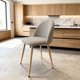 thumbnail image 1 of Silla Comedor Moderna Acolchada Metal Sora Venhoouse Lino Greige, 1 of 8