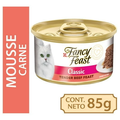 Alimento Húmedo Gato Adulto Mousee De Carne Lata 85 G Fancy Feast