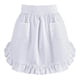 thumbnail image 2 of Delantal de cintura medio delantal suave multifuncional suministros de cocina con bolsillos para camareros, floristerías, camareras, cocinas, cafeterí Blanco, 2 of 5