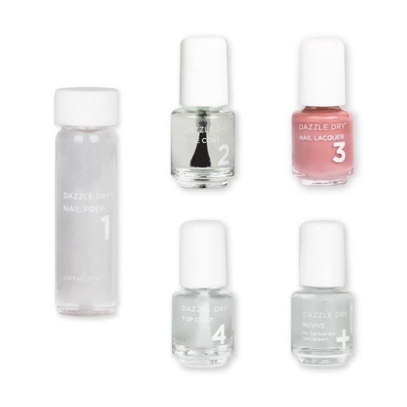 Kit de cuidado de uñas Dazzle Dry Mini 4 Step System Less is Mauve