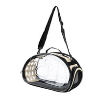 Magideal - Transportadores Plegables De Lados Suaves Para Mascotas, Transportador Transparente Para Gatos, Cómodo Y Portátil, Bolsa De Transporte Para Gatos Para , Oro S