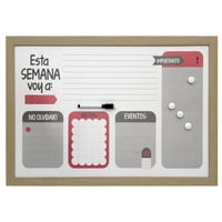 Vgo - Pizarra Plastica 40X60 Cm Teenager Marro