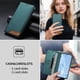 thumbnail image 2 of Funda Tipo Cartera de Cuero Sintético para Samsung Galaxy A25 Bloqueo RFID, con Ranuras para Tarjetas y Bolsillo para Efectivo, Cierre Magnético Fuerte Verde, 2 of 6