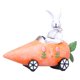 thumbnail image 1 of Resin Figurina De Automóvil De Bunny De Pascua Para Patio, Balcón, Decoración Del Patio 7.8x7x6.3 Pulgadas De Naranja, 1 of 5