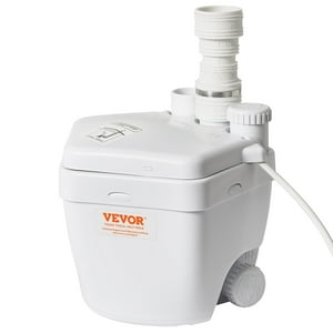 Sistema De Bomba De Sumidero Vevor, 1/3 Hp, 120 V, 1750 Gph, Cabezal De 5,5 M, Blanco