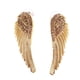 thumbnail image 3 of Cristal Rhinesotne Gran ángel Ala Gota Pendientes Pendientes Orejas Pernos Oro, 3 of 3