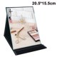 thumbnail image 1 of Espejo de maquillaje plegable portátil con base de escritorio para viajes, tocador, decoración de habitaciones y regalos de belleza., 1 of 8