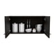 thumbnail image 2 of Mueble Sobre Campana 2 Puertas Con Manija y Entrepaños para colocar objetos Negro, 2 of 8