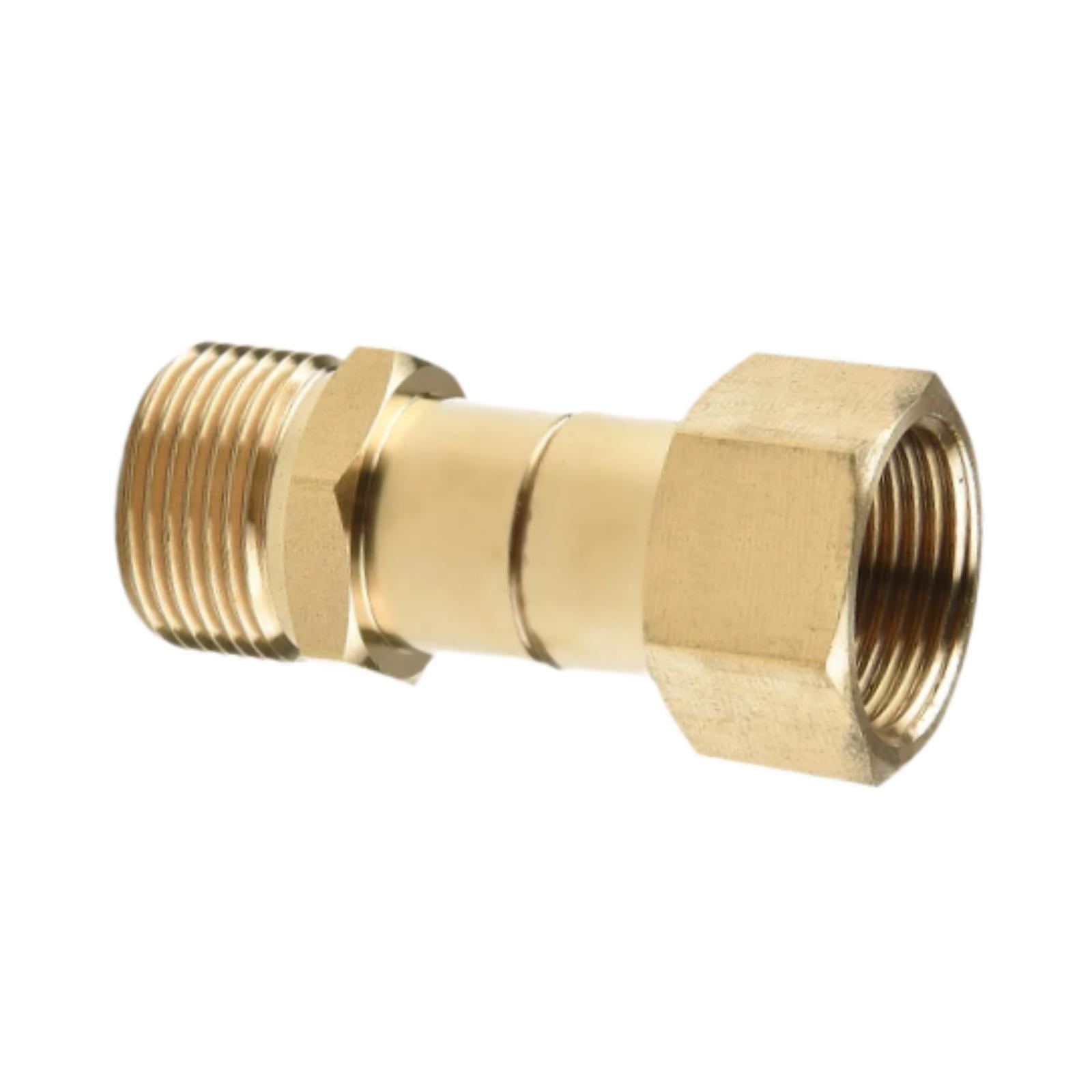 Magideal - Arandela De Presión Accesorios De Conexión Rápida Conector Giratorio De Cobre 3/8 Pulgadas Npt M22 Anti-ajuste 360 Degree Adaptador Giratorio De Rotación M22 15 Mm