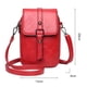 thumbnail image 2 of Bolso bandolera para teléfono para mujer, pequeño bolso de hombro de cuero con borlas y remaches., 2 of 5
