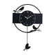 thumbnail image 2 of Reloj De Pared Con Diseño De Pájaro, Silencioso, Negro, Moderno, De 12 Pulgadas, Para Entrada De Estudio En Casa, 2 of 3