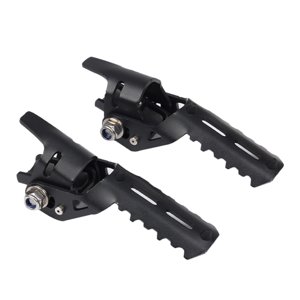 Ioensy - 2Pcs Motor De Motocicleta Guardia De La Carretera Pegos De Pie Para Bmw R1250Gs Negro