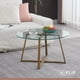 thumbnail image 2 of Mesa de centro para living de vidrio y metal 80cm, 2 of 4