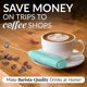 thumbnail image 5 of Espumador de leche Zulay Froth Mate Powerful para café, color verde azulado, 5 of 6