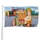 thumbnail image 1 of Recreo Bandera impresa con temática, regalo perfecto para fanáticos, amigos y familiares, y adecuada para actividades al aire libre e interiores, decoraciones de fiesta. 90 cm × 150 cm., 1 of 6