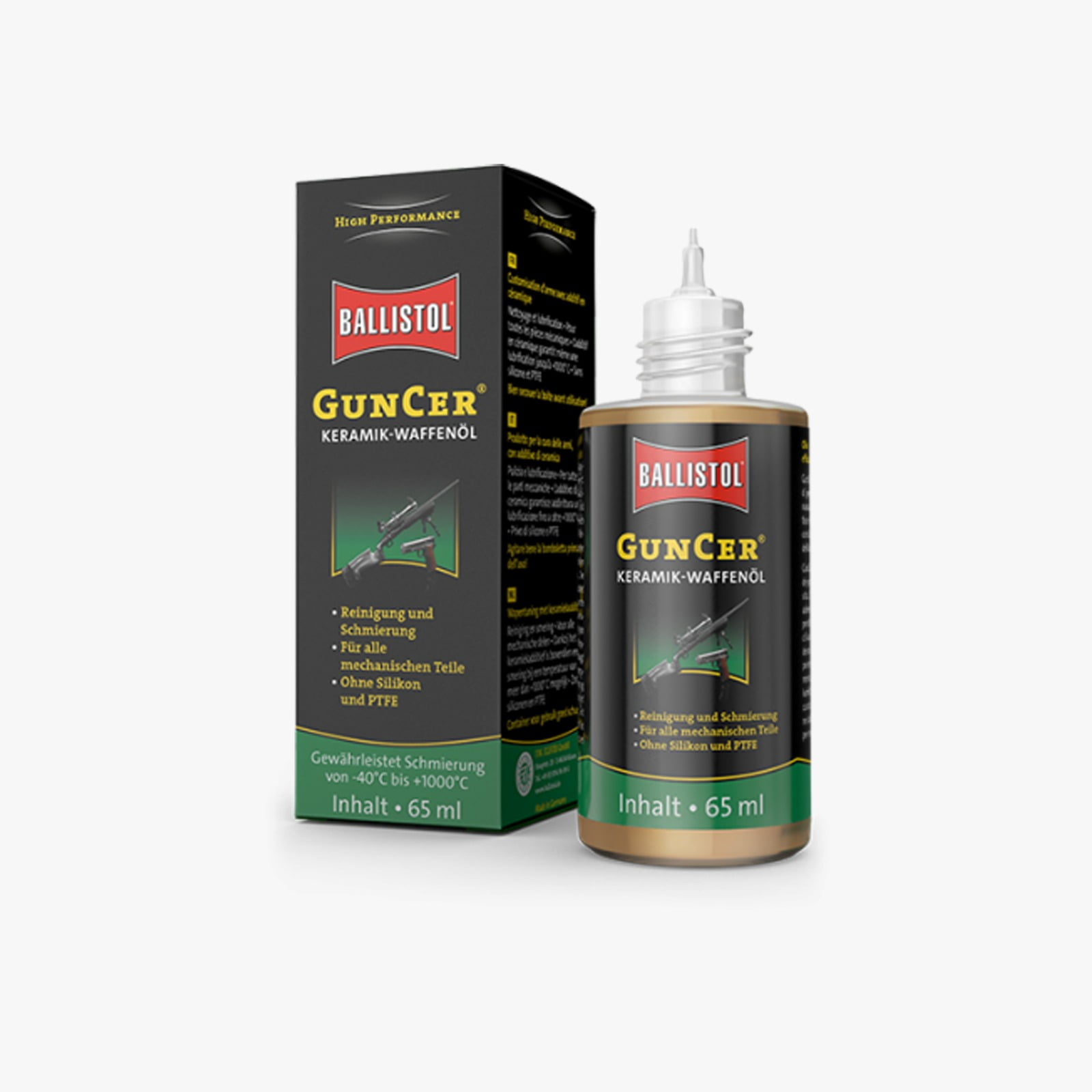 Ballistol - Aceite Lubricante 65ml Con Aditivo Ceramic Dropper