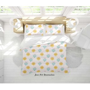Milsleep - 3D Cartoon Animal Monsters Pattern Quilt Cover Set Bedding Set Duvet Cover
