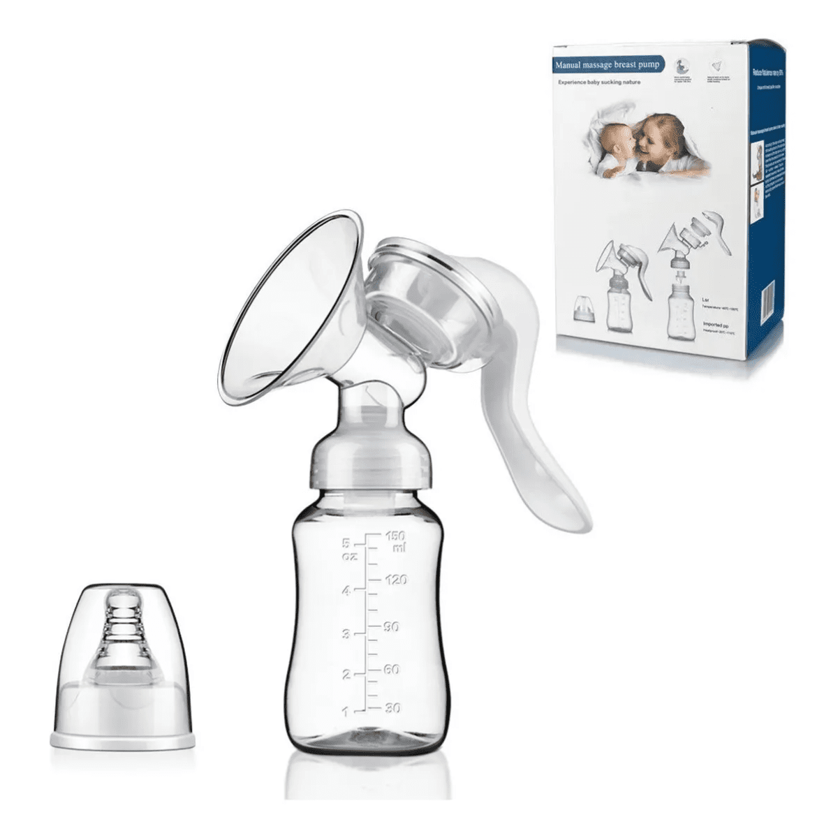 Genérico - Extractor Leche Materna Manual Con Botella Mamadera