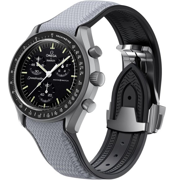 Correa REBANDACE de 20 mm para MoonSwatch con hebilla plegable