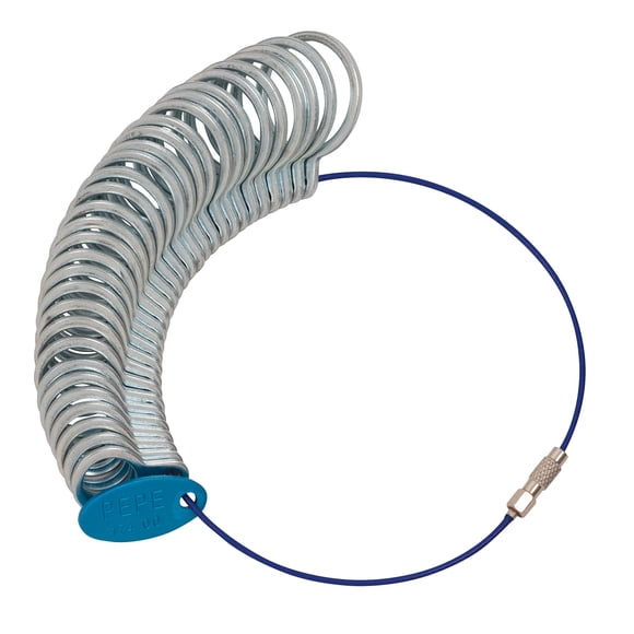 Juego de calibradores de dedos Gold Standard de aluminio, tallas 1-16