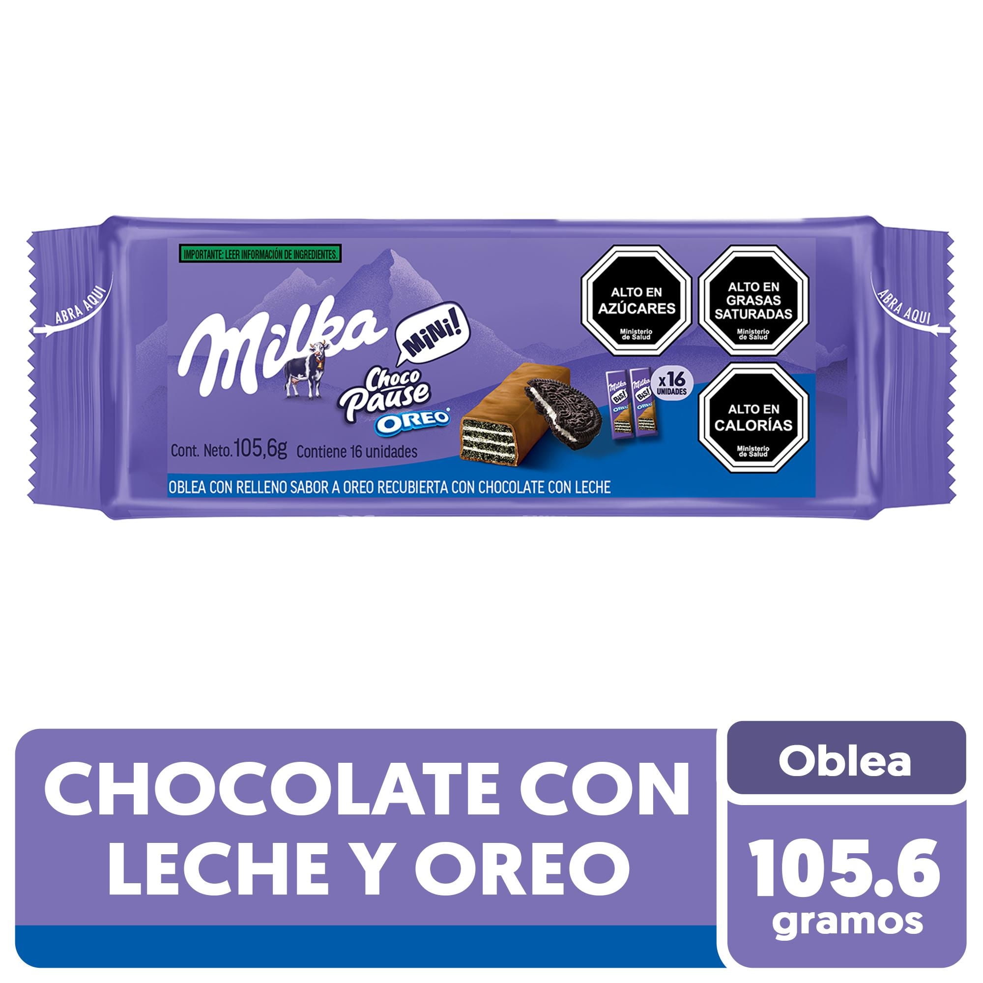 Galleta Oblea Rellena Y Bañada Con Chocolate 16 Un Paquete 105,6 Milka