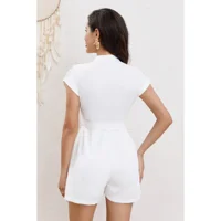 Likeshop - Enterito Premium Short Cuello Mao Primavera Mujer 3335