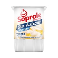 Yoghurt Batido Sin Azucar Con Trozos Sabor Papaya Pote 155 G Soprole