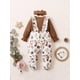thumbnail image 4 of Baby Girls Romper Long Sleeve Cute Animal Print Jumpsuit & Headband, 4 of 5