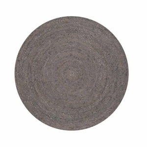 Form Design - Alfombra Redonda Yute Gobi 120 Gris