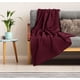 thumbnail image 2 of Blanket Utopia Bedding con forma de gofre, 100% algodón, 300 g/m², color burdeos, 2 of 3