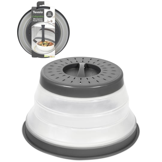 Tapa Para Microondas Tovolo Plegable 21 cm Color Carbón