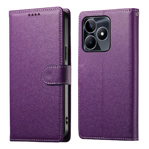 Funda para FOXDOCK Realme C53– Cuero Premium, 3 ranuras para tarjetas, Protección contra impactos