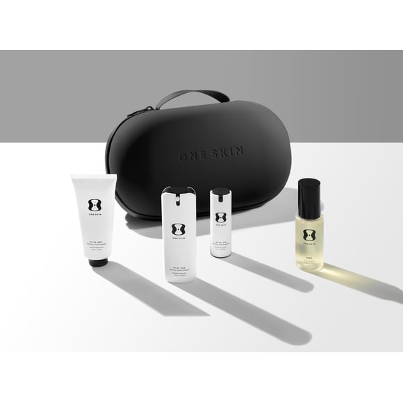 Kit de inicio OneSkin OS-01 PARA ROSTRO, CUERPO, OJOS Y PREPARACIÓN con bolsa de viaje