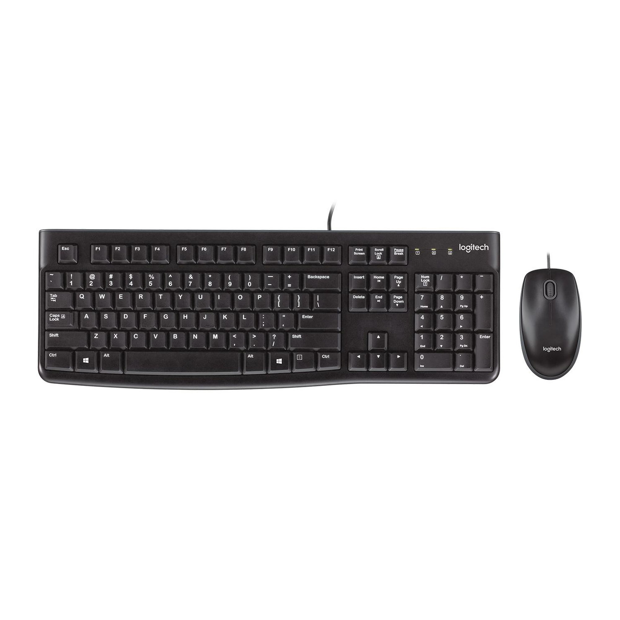 Logitech - Kit Teclado Y Mouse Mk120 - Español Negro
