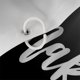thumbnail image 5 of Cortina de Ducha Eleroye 183 cm Blanco/Negro “Get Naked”, 5 of 7