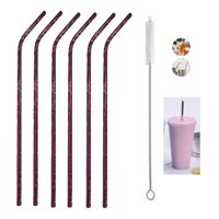 Genérico - Pack 6 Bombilla Reutilizar Bombilla Reutilizable + 1 Cepillo