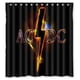 thumbnail image 1 of Cortina de ducha de la banda AC/DC, juego de cortinas de baño con ganchos, tamaño 66 x 72 pulgadas, 1 of 3