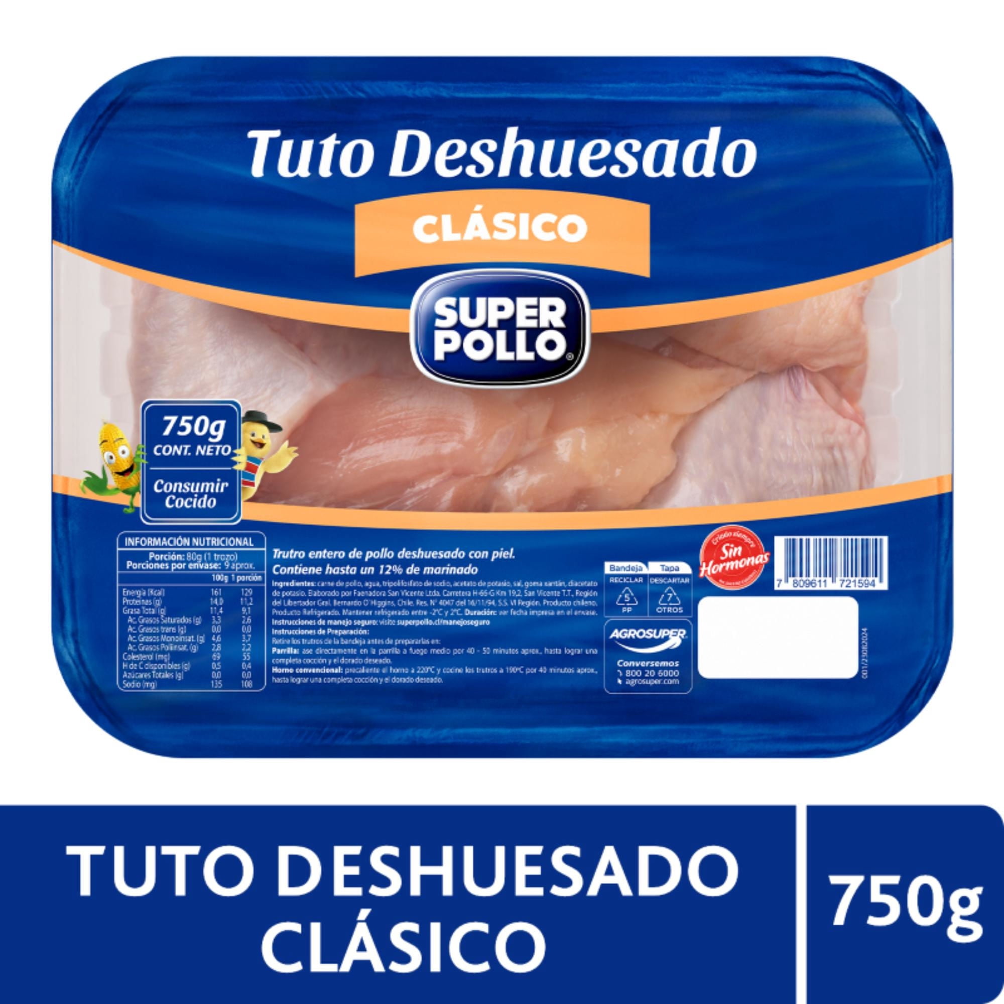 Tuto Deshuesado Clásico 750 g Super Pollo