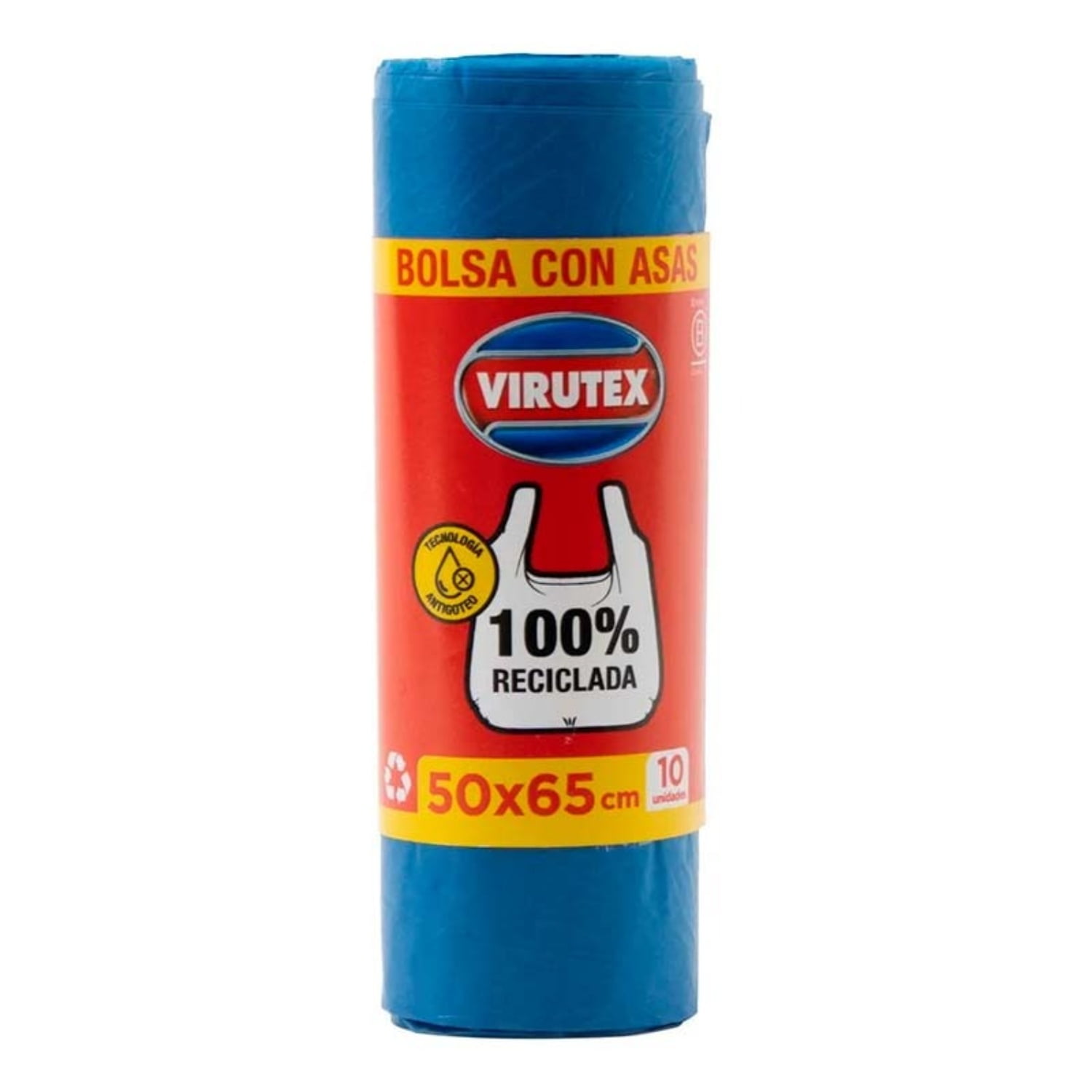Virutex - Pack X 4 Bolsas De Basura Con Asas 50×65 Centimetros –